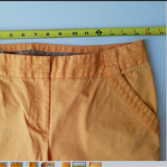 Annika Cutter and Buck Woman’s Orange Golf Shorts - Picture 6 of 7